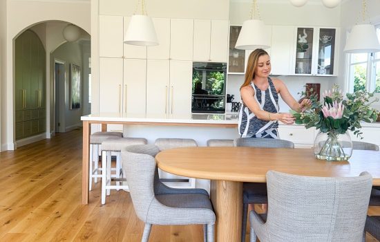 solid oak dining table